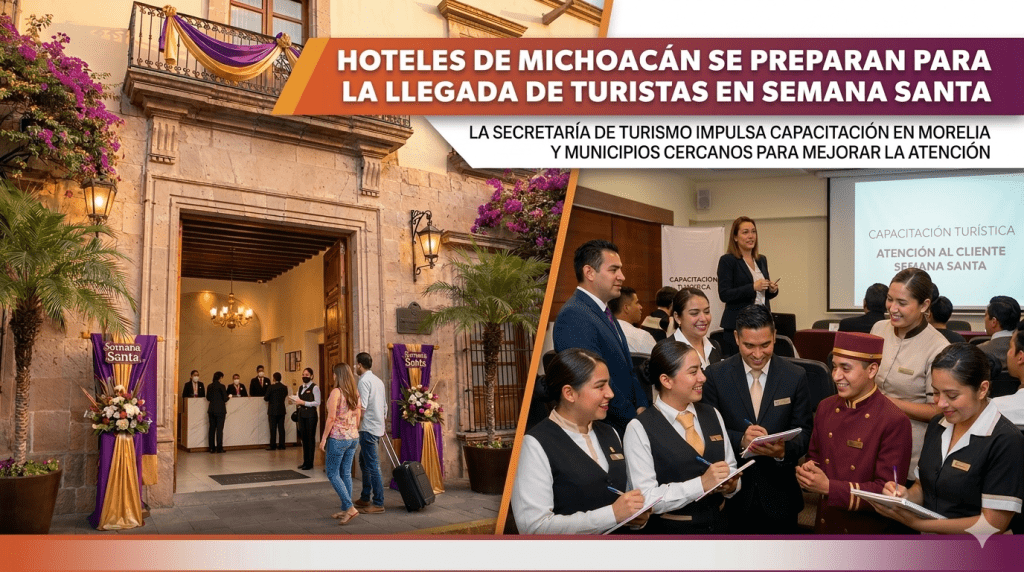 Hoteles de Michoacán se preparan para Semana Santa.
