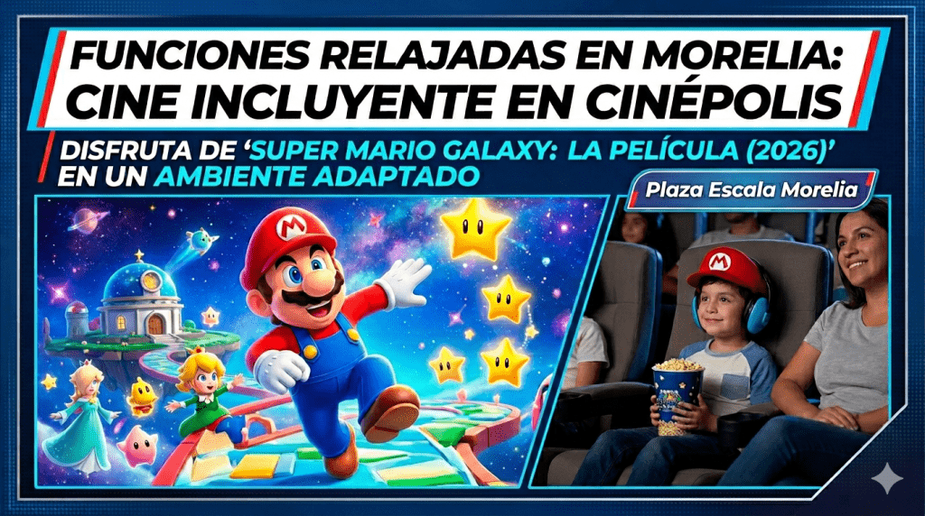 Funciones relajadas en cine para personas con autismo en Morelia